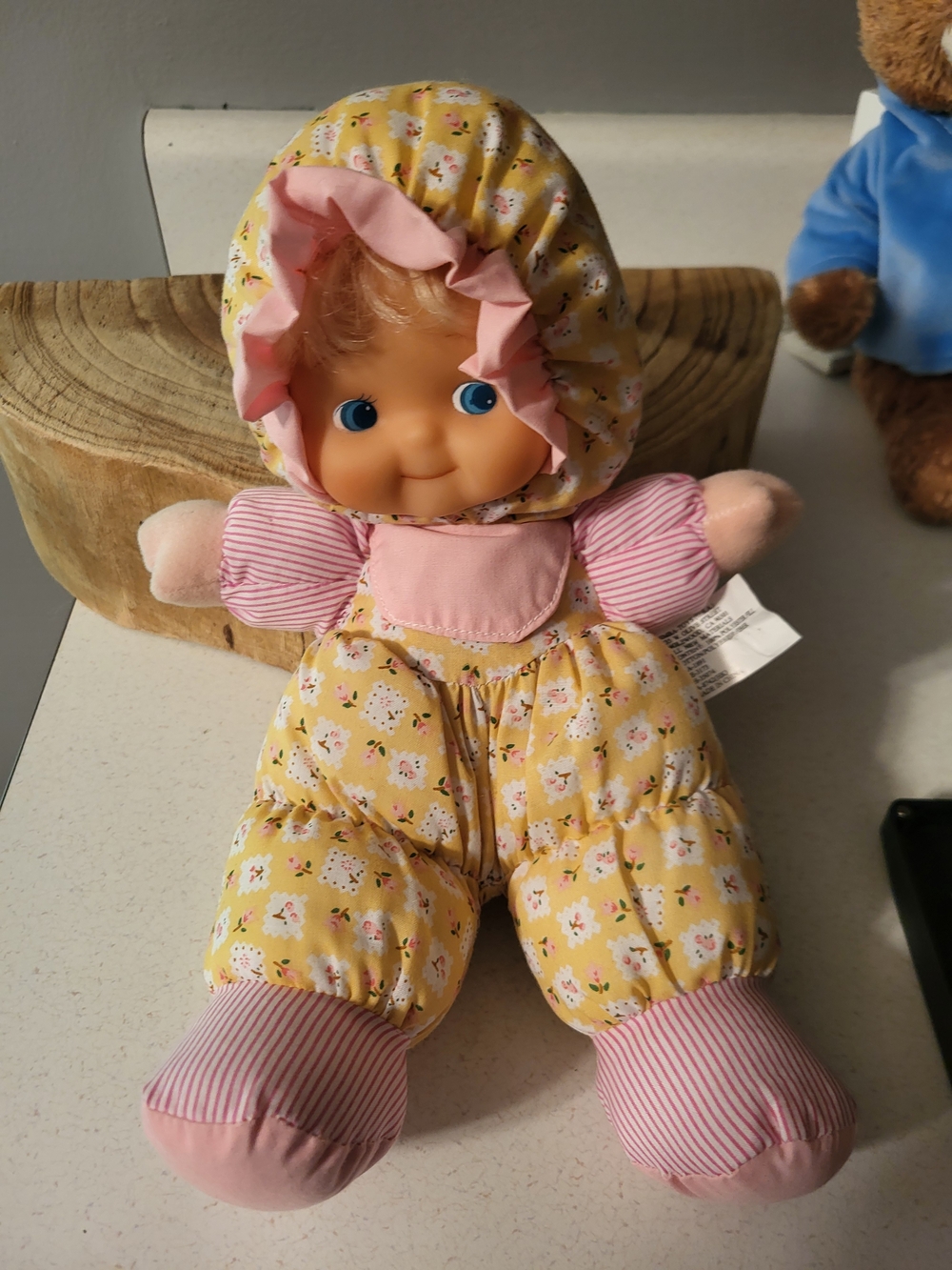 Vintage Simba Toys Rubber Face Baby Doll Plush Cute 10in